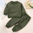 thumbnail image 2 of NOLDARES Baby Boy Toddler Clothes 2pcs Long Sleeve Sweatshirt Tops Joggers Pants Cotton Graphic Print Outfits Casual Clothing(AG,12-18 M), 2 of 9