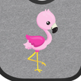 thumbnail image 4 of Inktastic Cute Flamingo, Baby Flamingo, Pink Flamingo, Bird Girls Baby Bib, 4 of 4