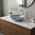 thumbnail image 4 of 20" x 15" Luxury Silver Vessel Bathroom Sink – Elegant Countertop Vanity Basin, Modern Oval Ceramic Bowl, 4 of 12