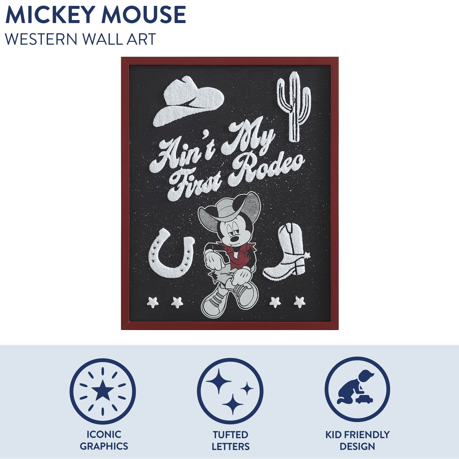 Disney Minnie Western, Wall Décor for Kids Room, 16" x 20"