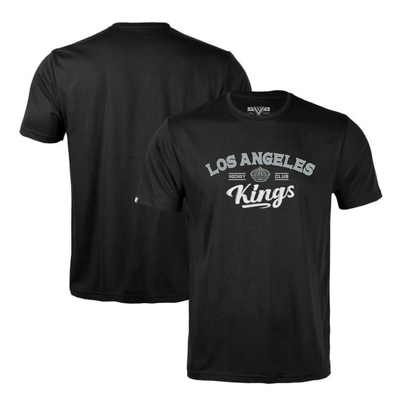 Men's Levelwear Black Los Angeles Kings Richmond Ice Wall T-Shirt