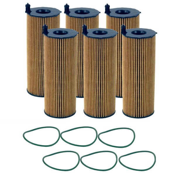 Genuine OEM Set of 6 Engine Oil Filters Element For Audi Q7 VW Touareg