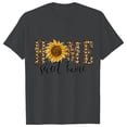thumbnail image 4 of USSUMA Womens Plus Savings Tops and T-Shirts - Basic Tops for Women Plus Size Sunflower Tops Crewneck Short Sleeve Letter Print Tees T-shirt Loose Casual Blouse Tops 2022 Beach, 4 of 6