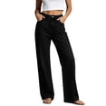 thumbnail image 2 of VBVC Women's Straight Leg Jeans with Pockets , High Waisted Denim Pants For Women, XXS-3XL, 2 of 7