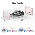 thumbnail image 2 of Caja para guardar zapatos Fluck, apilable, de plástico, 15 unidades, color rosa, 2 of 7