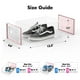 thumbnail image 2 of Caja para guardar zapatos Fluck, apilable, de plástico, 15 unidades, color rosa, 2 of 7