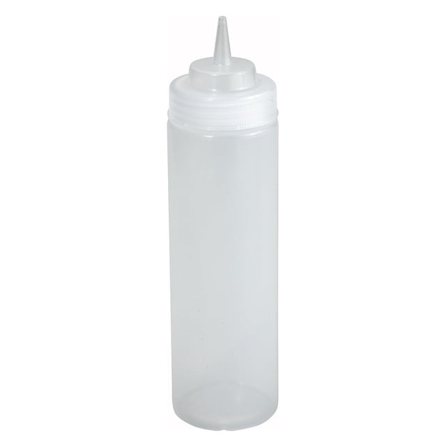 Botellas Squeeze Bottles Winco Wide Mouth, 473 ml, transparentes, 6 unidades