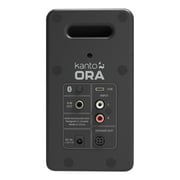 مكبرات صوت كمبيوتر Kanto ORA 100W تعمل بالطاقة مع بلوتوث 5.0 وإدخال USB-C | ثنائي مضخم | 100 هرتز كروس أوفر | صوت جودة مرجعي | زوج | أسود