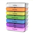 Remedy Daily Pill Organizer 7 Day Weekly Compact Prescription and