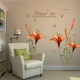 thumbnail image 3 of Uanit Floral White House Wall Sticker Home Stickers Diy Decal Removable Decoration Flower Art Decor Decor Wall Decals Peel and Stick Wall Stickers Decor Bedroom Living Room Home Decoration, 3 of 5
