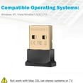 thumbnail image 1 of Bluetooth USB Adapter USB Dongle Bluetooth Receiver Transfer Wireless Adapter For Laptop PC Support Windows 10 8 7 Vista/XP Mouse And Keyboard Headset, 1 of 8