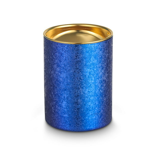 Portátil acero inoxidable a prueba de viento cenicero desmontable cúbito de cenicero bandeja de ceniza auto extinguido portador taza niños simple azul sidaley HA009901-04B