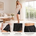 thumbnail image 7 of Half Slips for Women - Elegant Mini Length Satin Half Slips for Under Dresses with Side Slit, Anti Static Non See Through Lace Trim Elastic Waist for All Occasions, 7 of 7