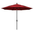 thumbnail image 1 of 11' Fibre de Verre Marché Umbrella Col Inclinaison DV Bronze/pacifica/rouge, 1 of 2