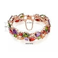thumbnail image 2 of Women Fashion Rose Gold Filled Multicolor Cubic Zircon AAA Beauty Bracelet 17-19, 2 of 8