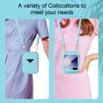 thumbnail image 5 of Dteck for Samsung Galaxy Z Flip 5 Wallet Case, Crossbody Zipper Purse with Credit Card Slot Holder PU Leather Adjustable Lanyard Detachable Strap Wrist for Women Men,Mint, 5 of 8