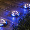 thumbnail image 3 of LINLIN Solar Garden Lights Outdoor, 4 Pack 8LED Solar Lawn Lamp, Outdoor Waterproof Lighting Decoration Stainless Steel Buried Lamp Path Lights Landscape Lights, 3 of 8