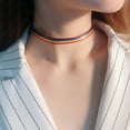 thumbnail image 3 of Collier Arc-en-Ciel Mode 1 Pce Collier Ras du Cou Style Simple, 3 of 8