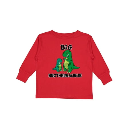 

Inktastic Big Brothersaurus Gift Toddler Boy Girl Long Sleeve T-Shirt