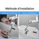 thumbnail image 4 of Universal Faucet Aerator, 1080 Wide Angle Rotation Robotic Arm, Faucet Nozzle Adapter, Kitchen Faucet Extender, Faucet Aerator, 4 of 5