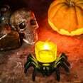 thumbnail image 5 of Halloween Tea Lights Candles, Halloween Flameless LED Candle Holder Lights Battery Operated , Spider Tealights Electric Flickering Candle for Halloween Party Decorations, 5 of 6
