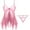Pink, variant on Nexjvus Womens Nightgowns Camisole Lace Pajamas Floral Print Nightdress