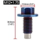 thumbnail image 4 of Tapón de drenaje del cárter del motor Reemplazo de piezas Tapón de drenaje de aceite apto para vehículo Auto M12x1.75, 4 of 5