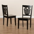 thumbnail image 4 of Baxton Studio Dark Brown Finished Wood 2-Piece Dining Chair Set, 4 of 7