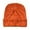 Orange, variant on Unisex Solid Color Waffle Knit Beanie Fashion Winter Hat Textured Pattern Knitted Slouchy Hat Comfortable Warm Cap for Outdoor and Casual Wear Orange,One Size
