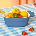 thumbnail image 1 of Clearance!Double Layer Strainer Basket with Ergonomic Grip-Versatile Kitchen Colander for Rinsing Vegetables,Fruits & Produce-Easy Water Release Design, 1 of 4