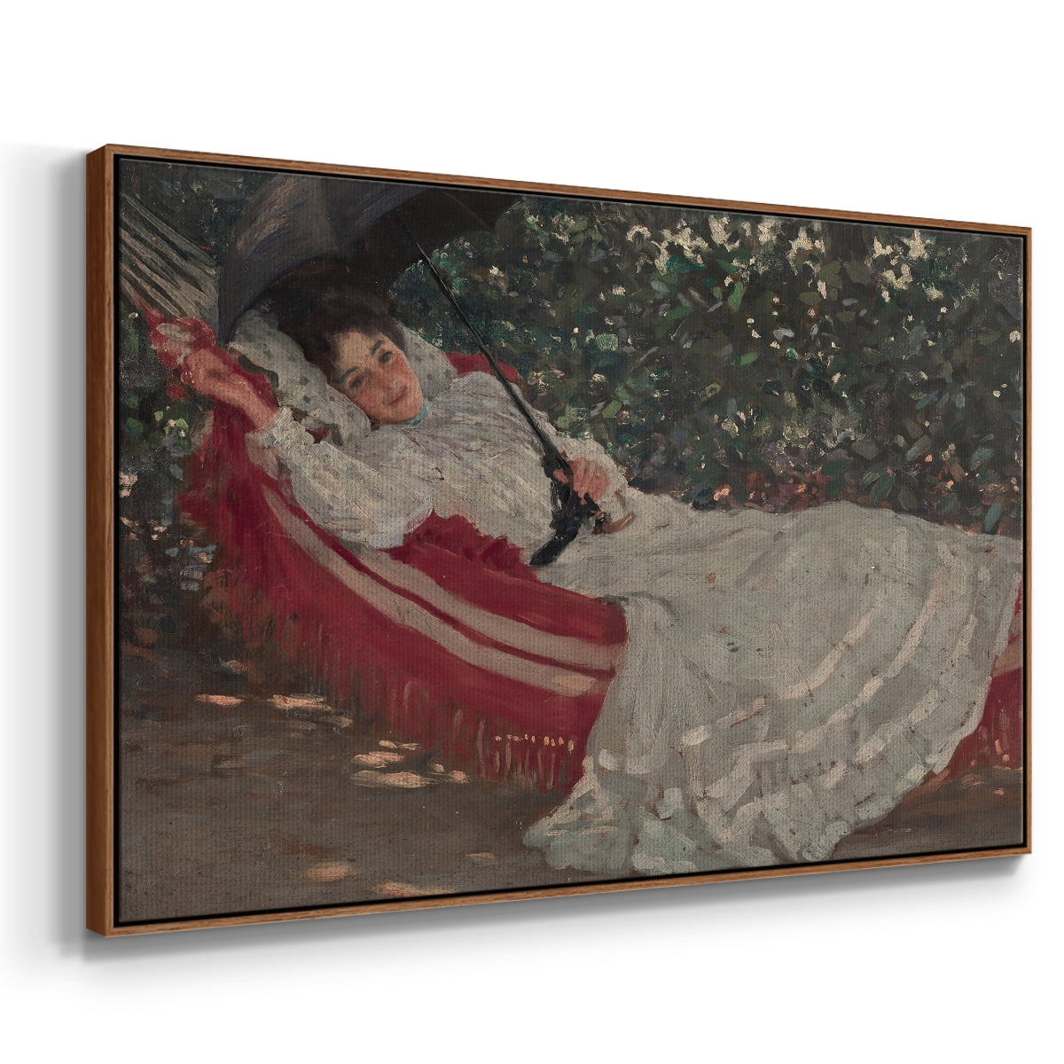 Vintage Botanical Print-XCVIII By Wexford Home Framed in Walnut Wood Gallery Wrapped Canvas 17 in. x 25 in.