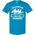 thumbnail image 3 of Inktastic Rock Climbing Mountains T-Shirt, 3 of 5
