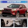 thumbnail image 5 of For 2019-2025 Toyota RAV4 - Not Fit for Adventure/Trail/TRD Off-road Models Fog Lights Bezel/Cover Pair Left & Right Side, 5 of 9