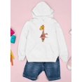 thumbnail image 3 of Giraffe With Clothes Hoodie Juniors -Image by Shutterstock,  Large, 3 of 4