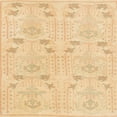 thumbnail image 1 of Ahgly Company Machine Washable Indoor Square Abstract Mustard Yellow Area Rugs, 3' Square, 1 of 7
