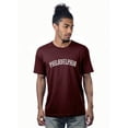 thumbnail image 5 of Daxton Vintage Western Arch Letters USA Cities Premium Short  Sleeves Tshits, Philadelphia - BlkWht, BdyWht, RylRed, 1XL, 5 of 8