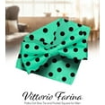 thumbnail image 3 of Vittorio Farina Polka Dot Bow Tie & Pocket Square by Classy Cufflink, 3 of 132