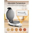 thumbnail image 4 of Waffle Cone Maker FOHERE with Temperature Control White, 4 of 9