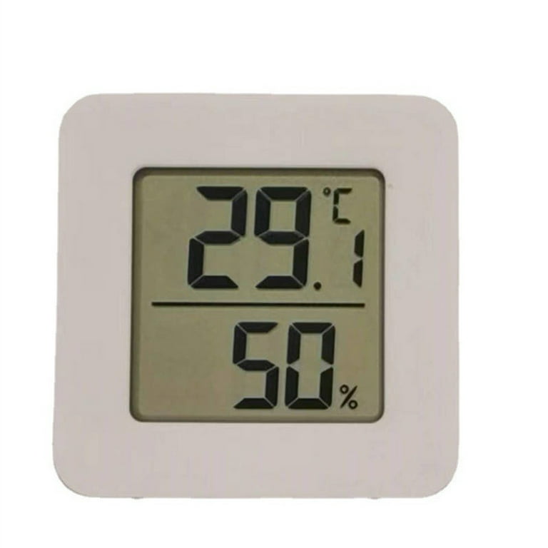 SwitchBot Thermometer Hygrometer Plus, Indoor Smart Bluetooth Temperature  Humidity Sensor, 3 LCD Display, White 