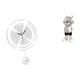 thumbnail image 1 of Reloj de pared acrílico con números arábigos y estatua de , figura moderna y creativa para cocina, estudio, chimenea, estante y escr, 1 of 8