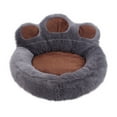 thumbnail image 3 of Cute Paw Shape Calming Pet Bed with Removable Washable Cover, Pet Nest for All-Season Use Plush Faux Fur Donut Bed for Dogs & Cats, 3 of 5
