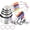 MUTI, variant on Stainless Steel Measuring Cups and Spoons Set of 15, 5 Stainless Steel Nesting Measuring Cups & 5 Spoons, 5 Mini Measuring Spoons Nesting Metal Measuring Cups Set with Soft Touch Silicone Handle