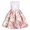 White, variant on Povozer Girls Pageant Party Dresses Kid Floral Print Formal Dress(Red,2-3Y)