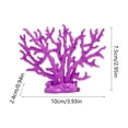 thumbnail image 3 of Purple Artificial Coral, Fish Tank Aquarium Decoration, Realistic Coral Reef Ornament for Fish Tank, Safe Hideout for Fish Shrimp Freshwater Saltwater, 3.9x3 Inch, 3 of 6