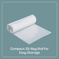 thumbnail image 2 of Karat 33-39 Gallon Trash Bags | 16 Microns | Clear High Density Garbage Can Liners | (30" x 40") 250 ct, 2 of 6