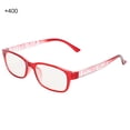 thumbnail image 3 of Gafas de lectura para presbicia, montura roja, para hombre y mujer, con estuche (más de 400 monturas rojas), 3 of 13