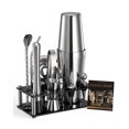 thumbnail image 1 of VEVOR Cocktail Shaker Set 14 Pcs Bartender Kit Stainless Steel Bar Tool Set Silver, 1 of 9