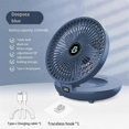 thumbnail image 4 of Household Dual-Use Kitchen Fan,3 Speed Foldable Desk Wall Mount Fan, 90 Adjustable Portable Fan for Bedroom&Kitchen,A, 4 of 5