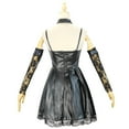 thumbnail image 3 of Women Misa Amane Inspired Black Dress Outfit Gothic Style Dress Set, 3 of 7