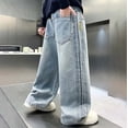 thumbnail image 6 of Tiijoy Little Boys Baggy Straight Leg Jeans Kids Casual Pull On Denim Pants, Sizes 6-16, 6 of 6